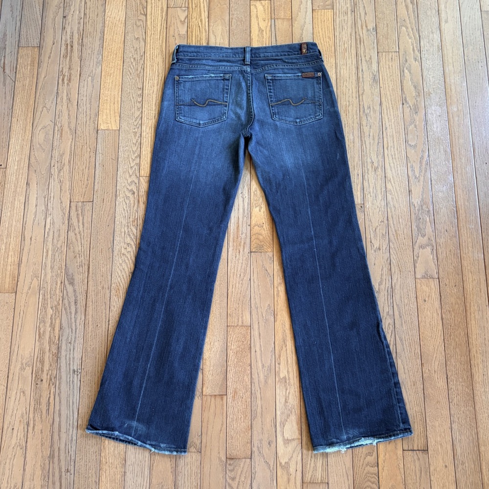 7 For‎ All Mankind Bootcut Jeans 29 Dark Blue Y2K Womens Western Rodeo